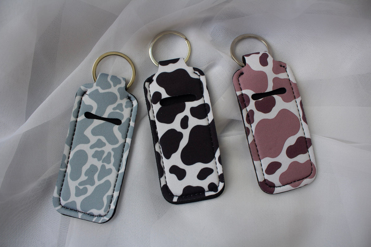 Cow Print Chapstick Holder