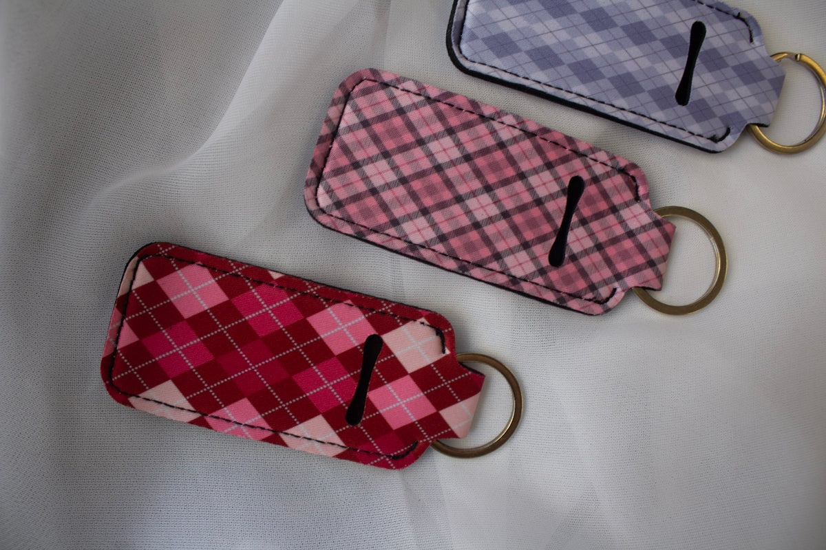 Plaid Chapstick Holder