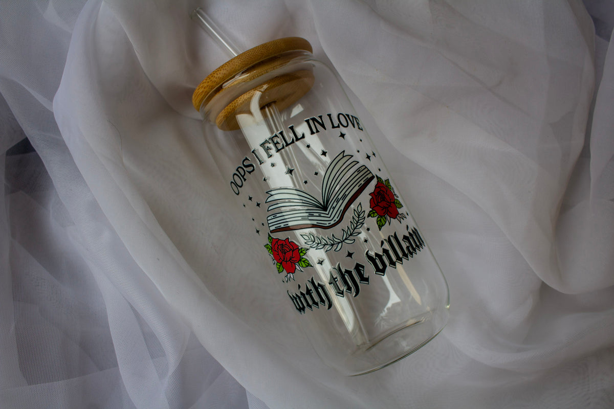 Oops I Fell in Love With the Villain Cup | Glass Tumbler