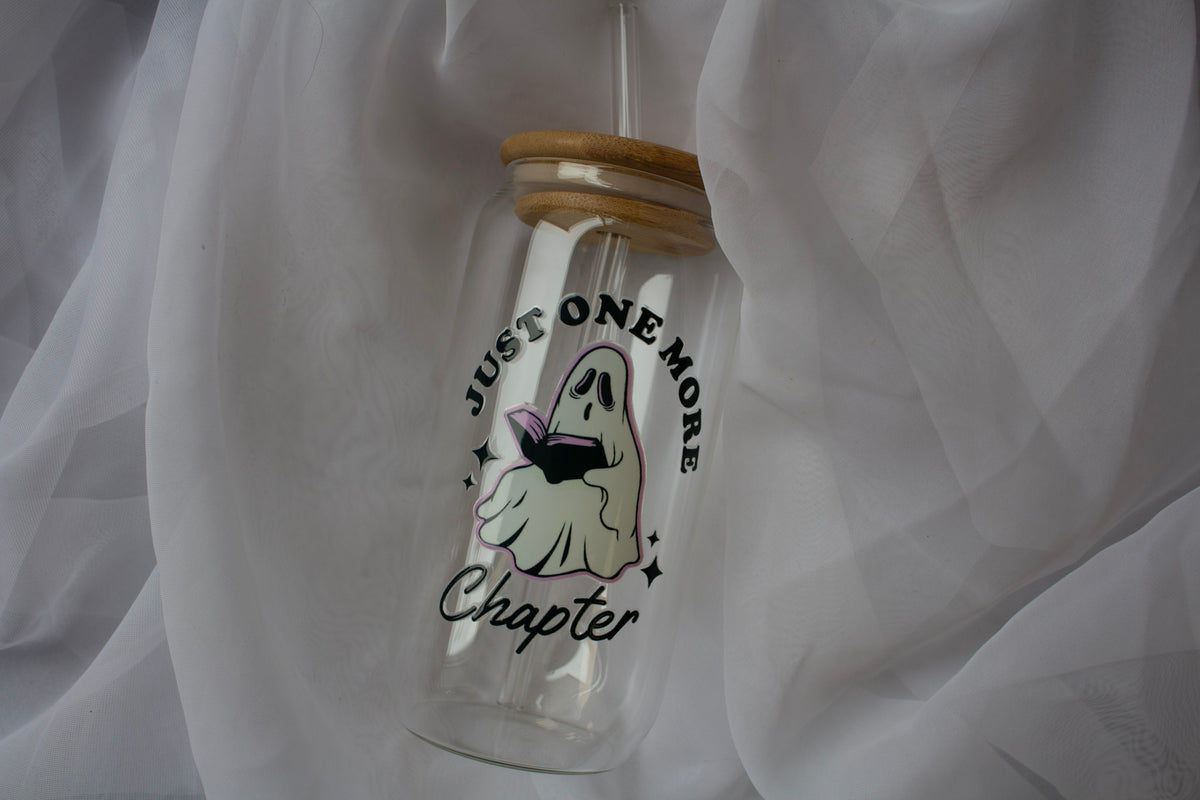 One More Chapter Ghost Cup | Glass Tumbler