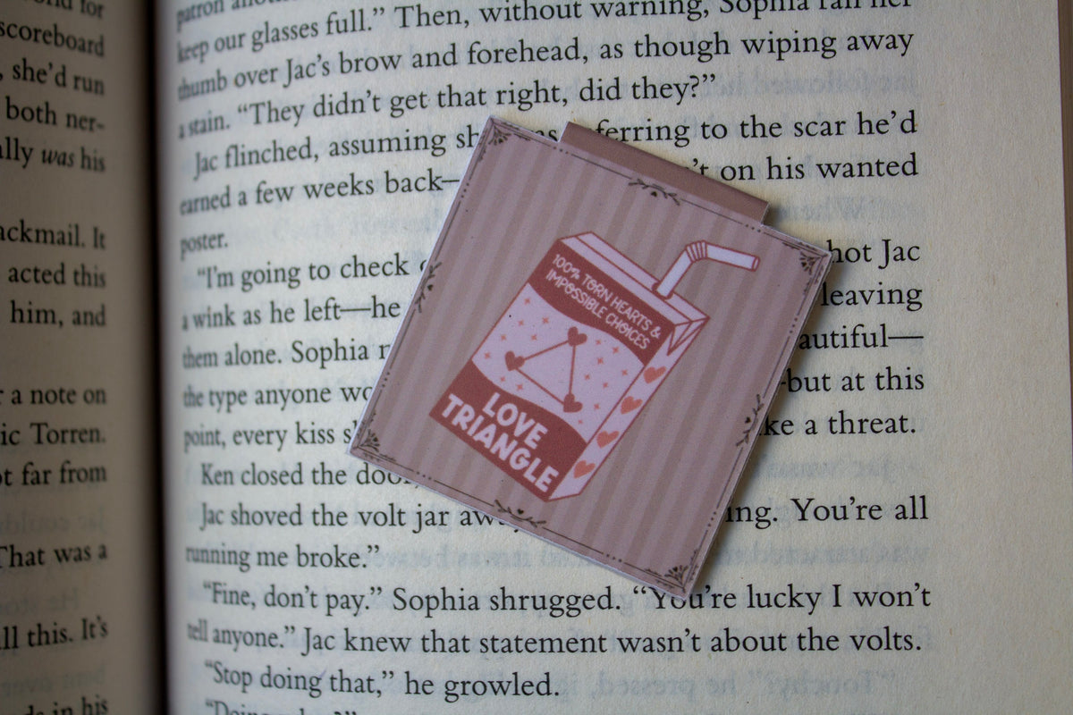 Love Triangle Magnetic Bookmark