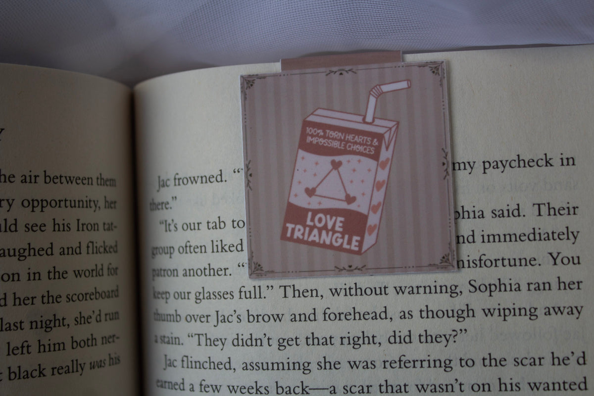Love Triangle Magnetic Bookmark