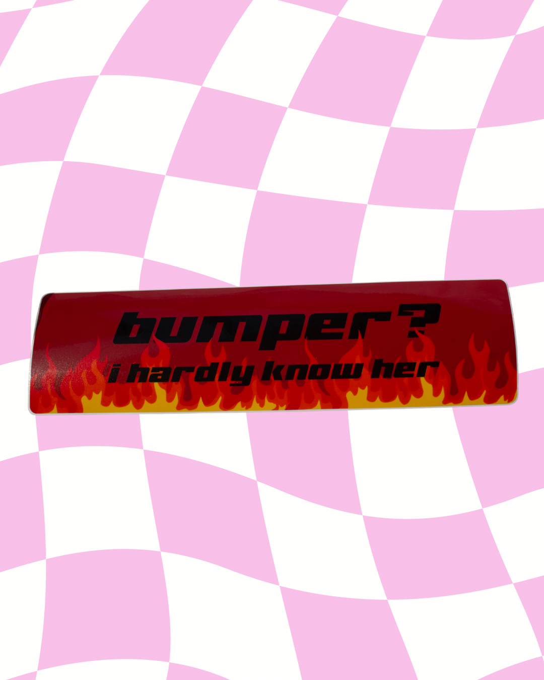 Bumper? I hardly know her Bumper Sticker
