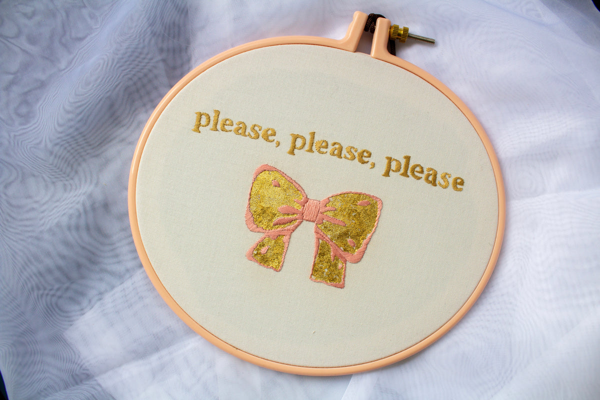 Please Sabrina Carpenter Embroidery Art | Unruly Embroidery