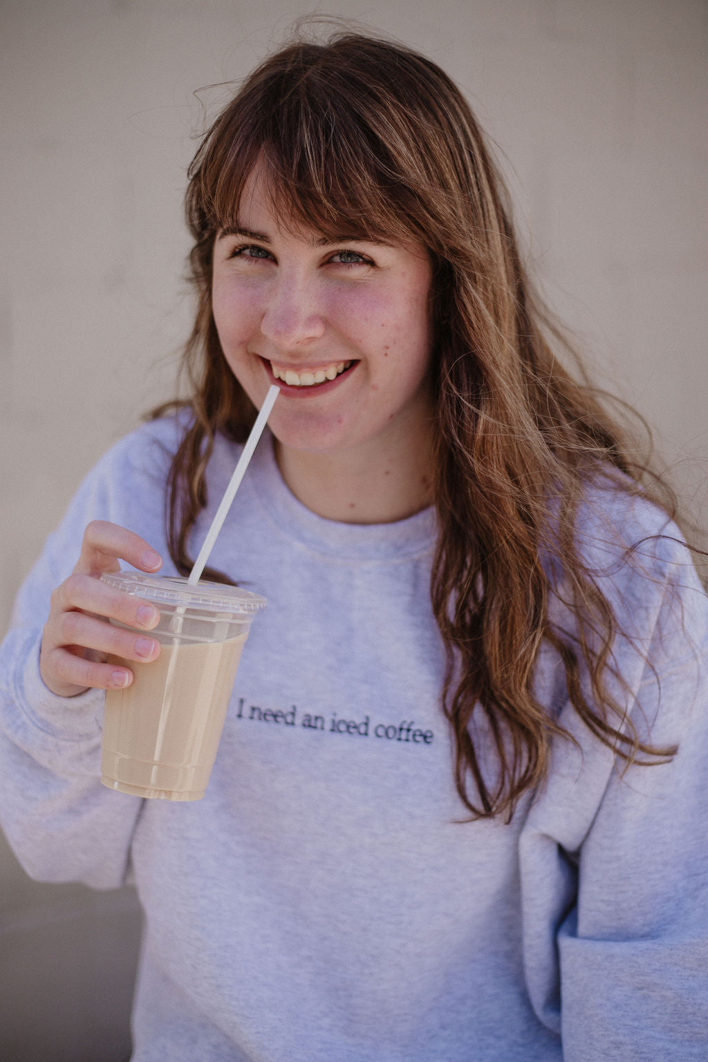I need an iced coffee Crewneck