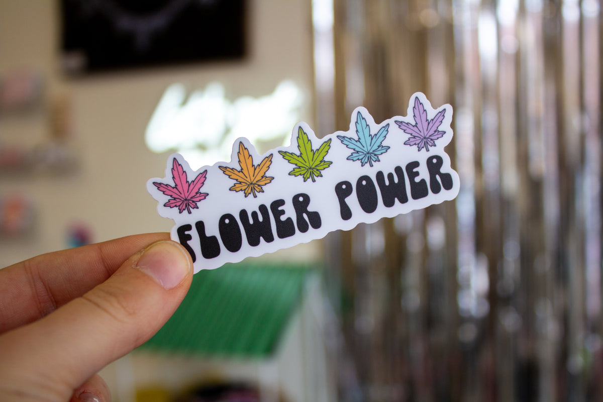 Flower Power Vinyl Sticker