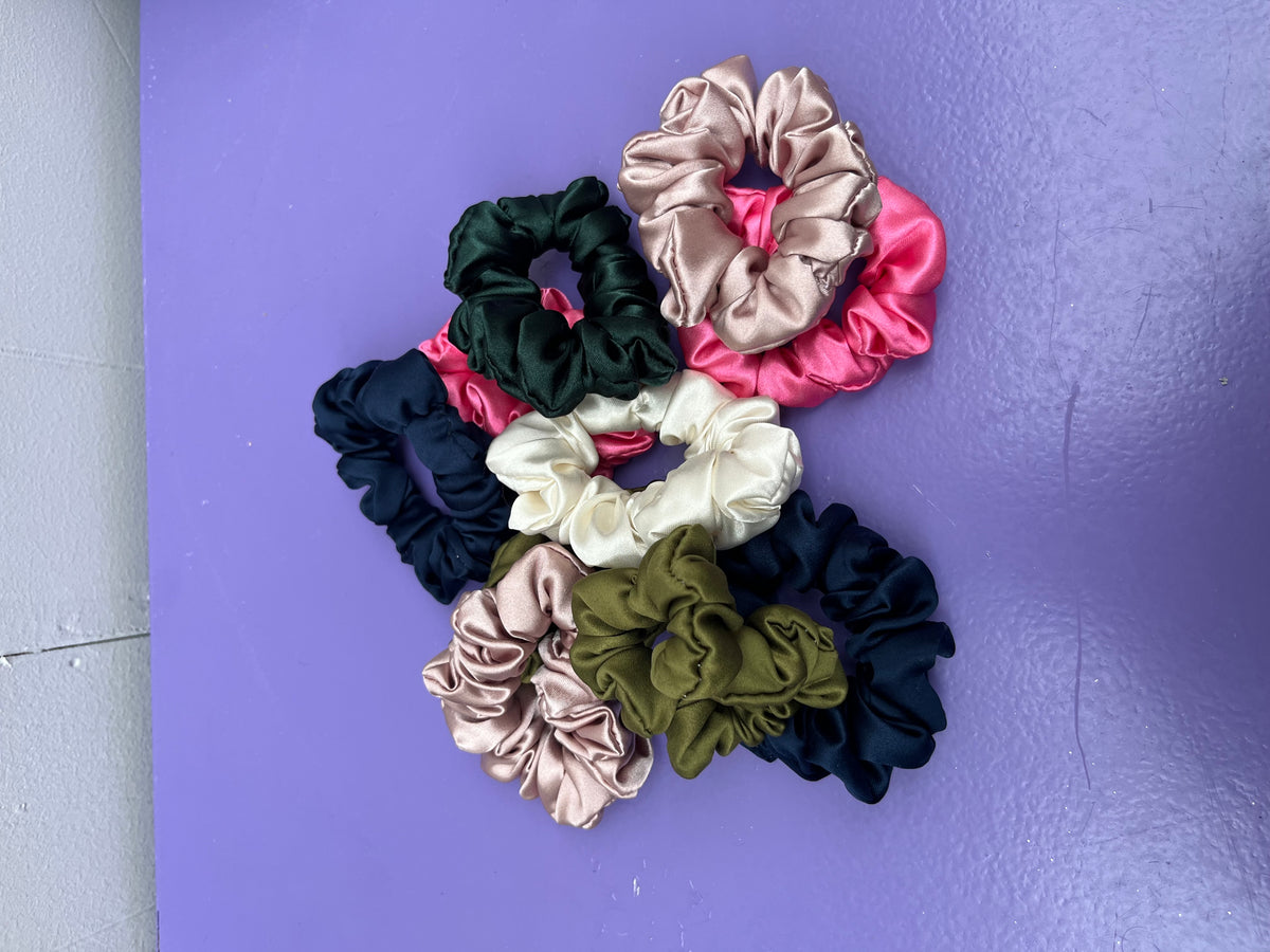 Mini Satin Scrunchies