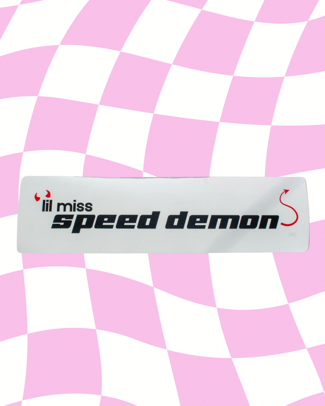 Lil Miss Speed Demon Bumper Sticker