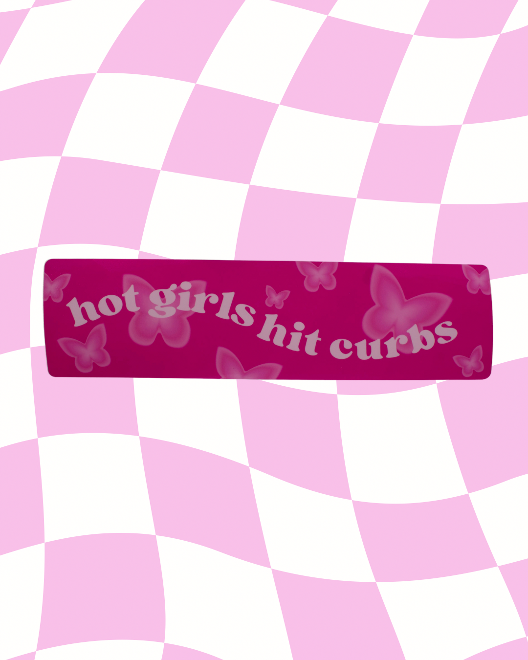 Hot Girls Hit Curbs Bumper Sticker