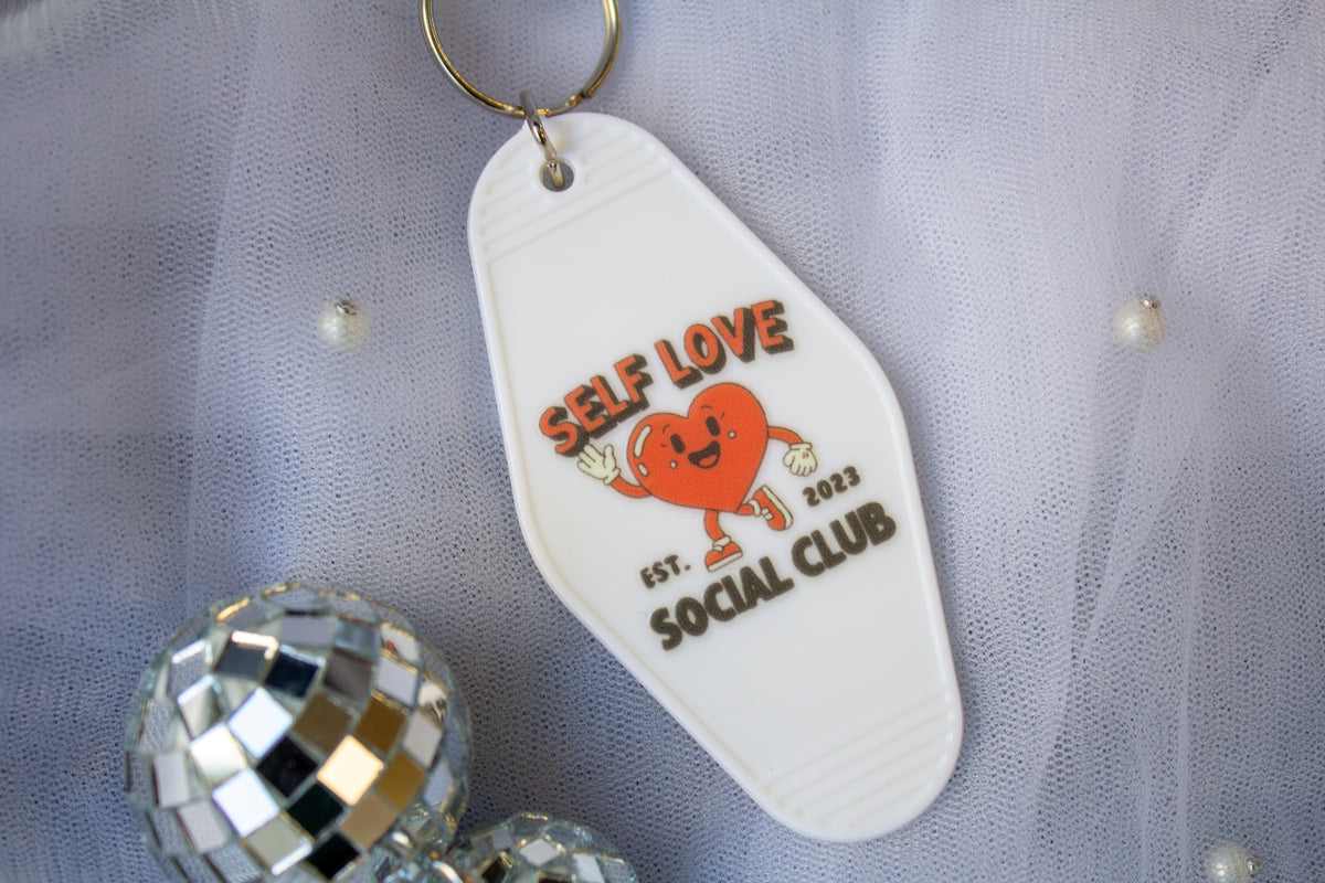 Self Love Social Club Motel Keychain