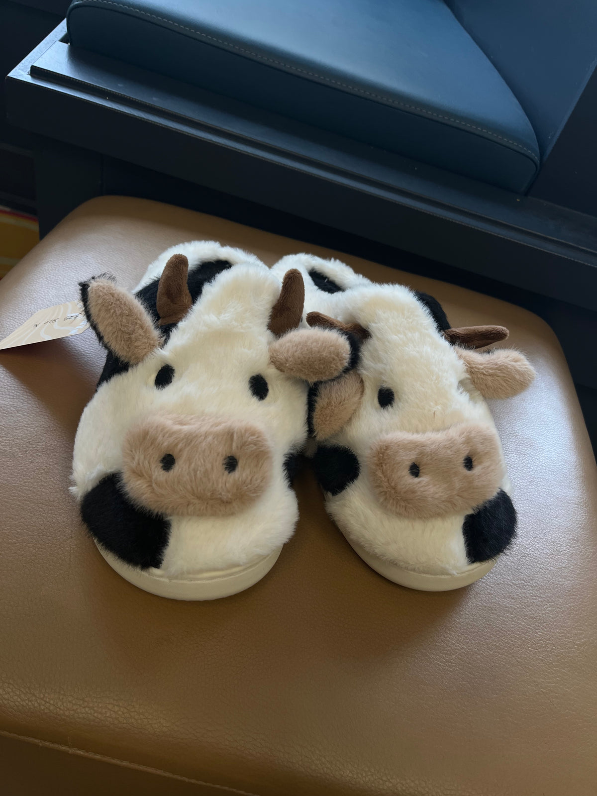Udderly Comfortable Cow Slippers