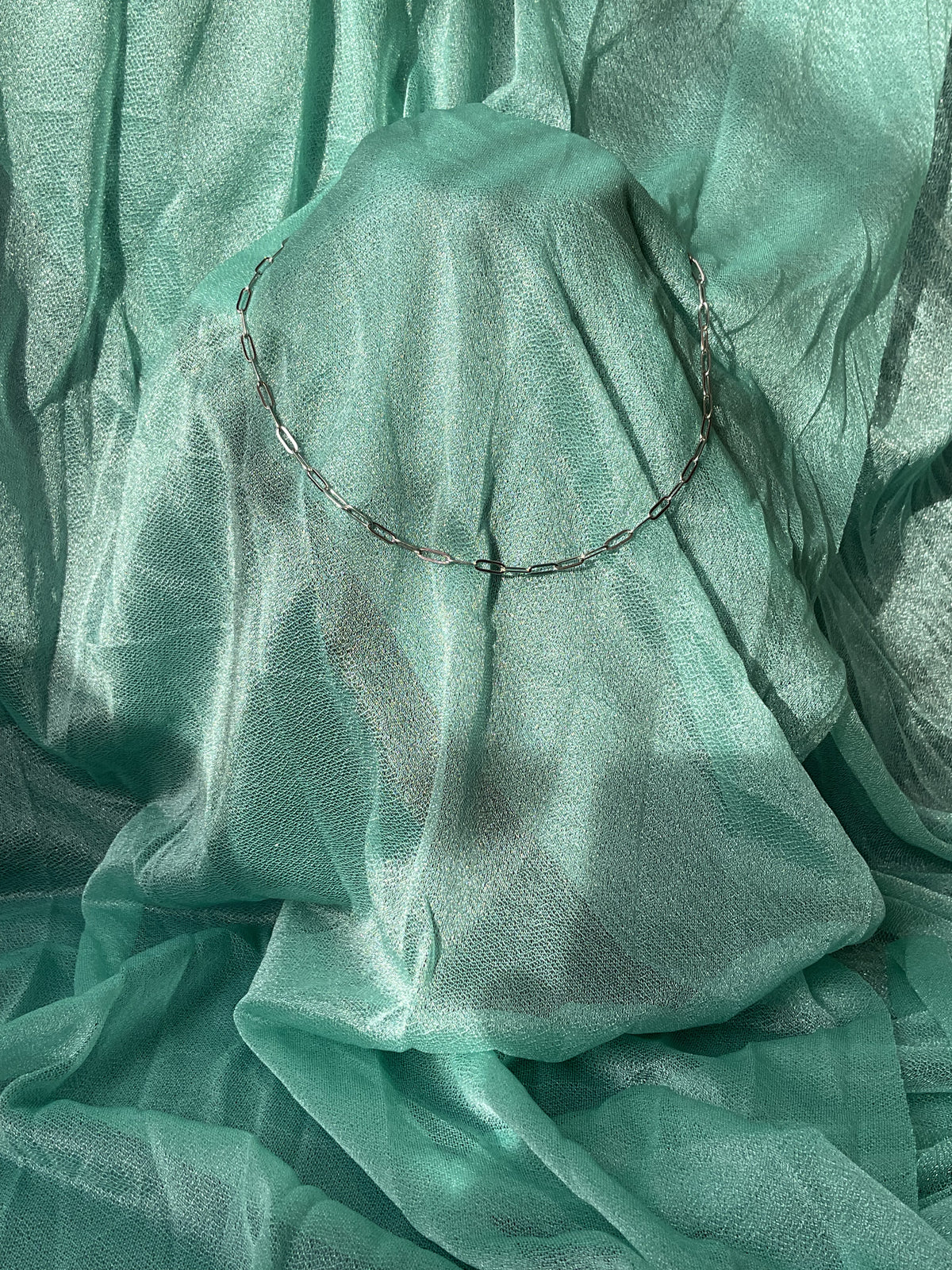 Paper Clip Chain Necklace - Sterling Silver