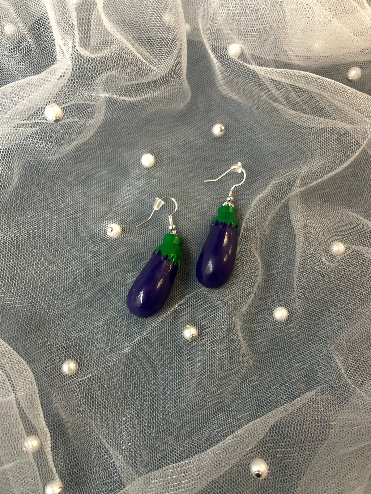 Eggplant Earrings
