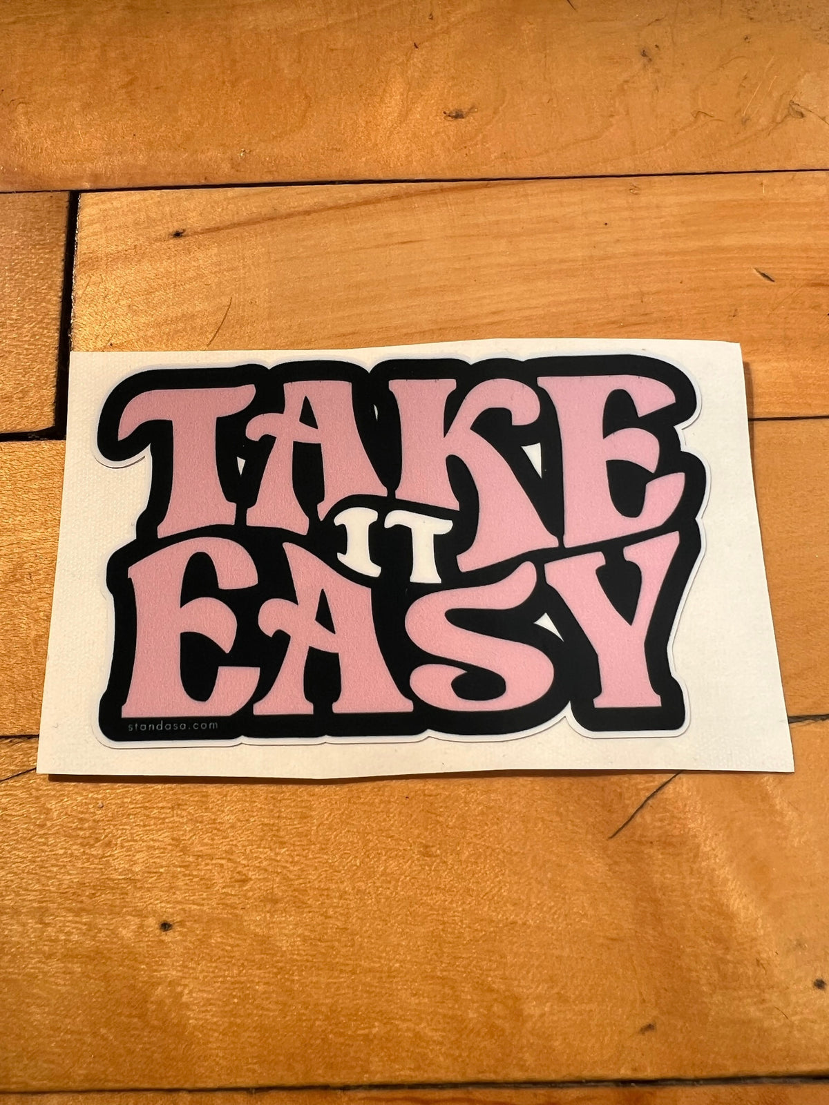 Take IT Easy Vinyl Sticker | STAND Against Sexual Assault