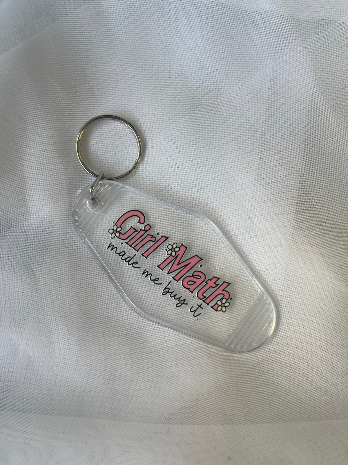 Girl Math Motel Keychain