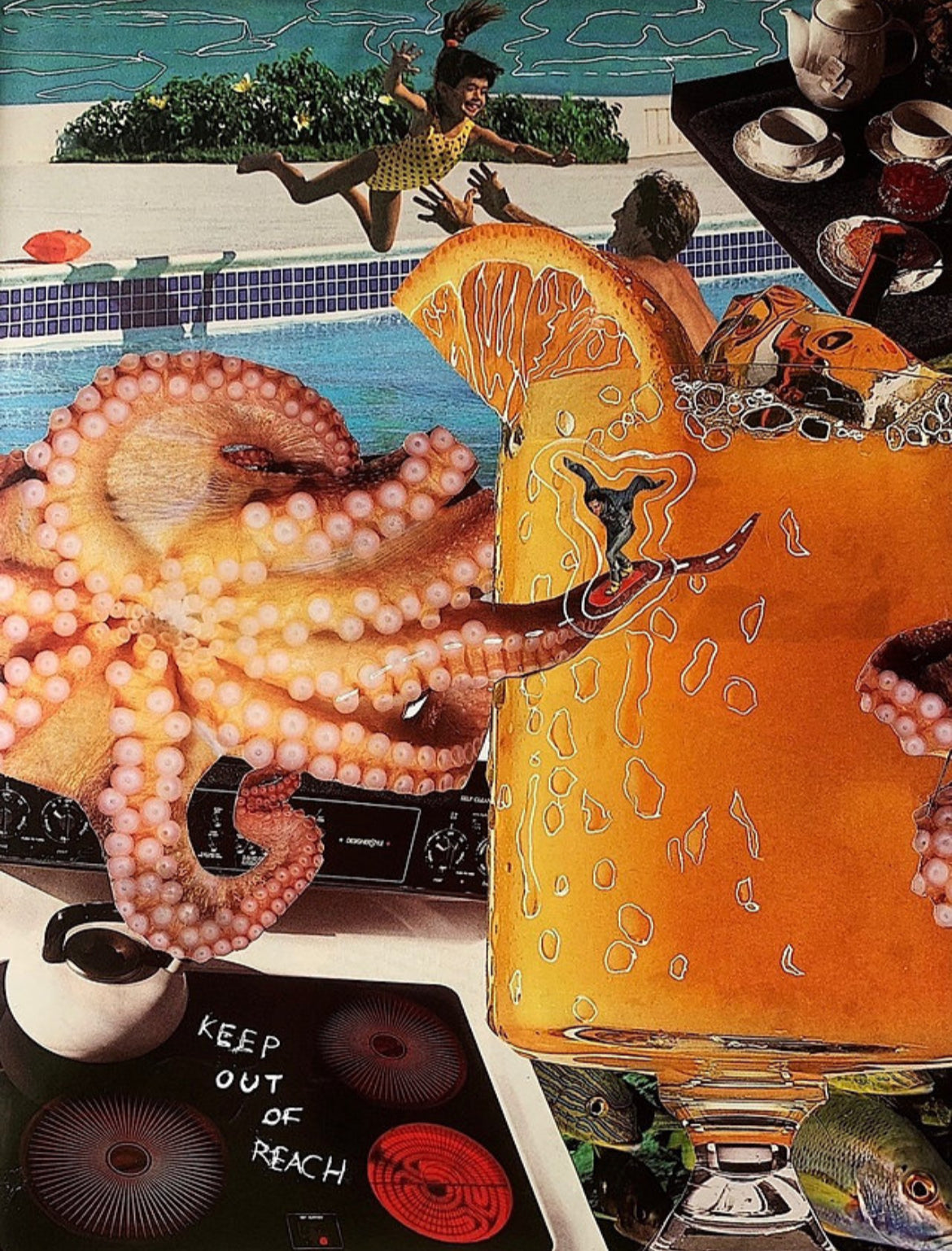 Keep Out of Reach Tote Bag | Call Me Back Collage