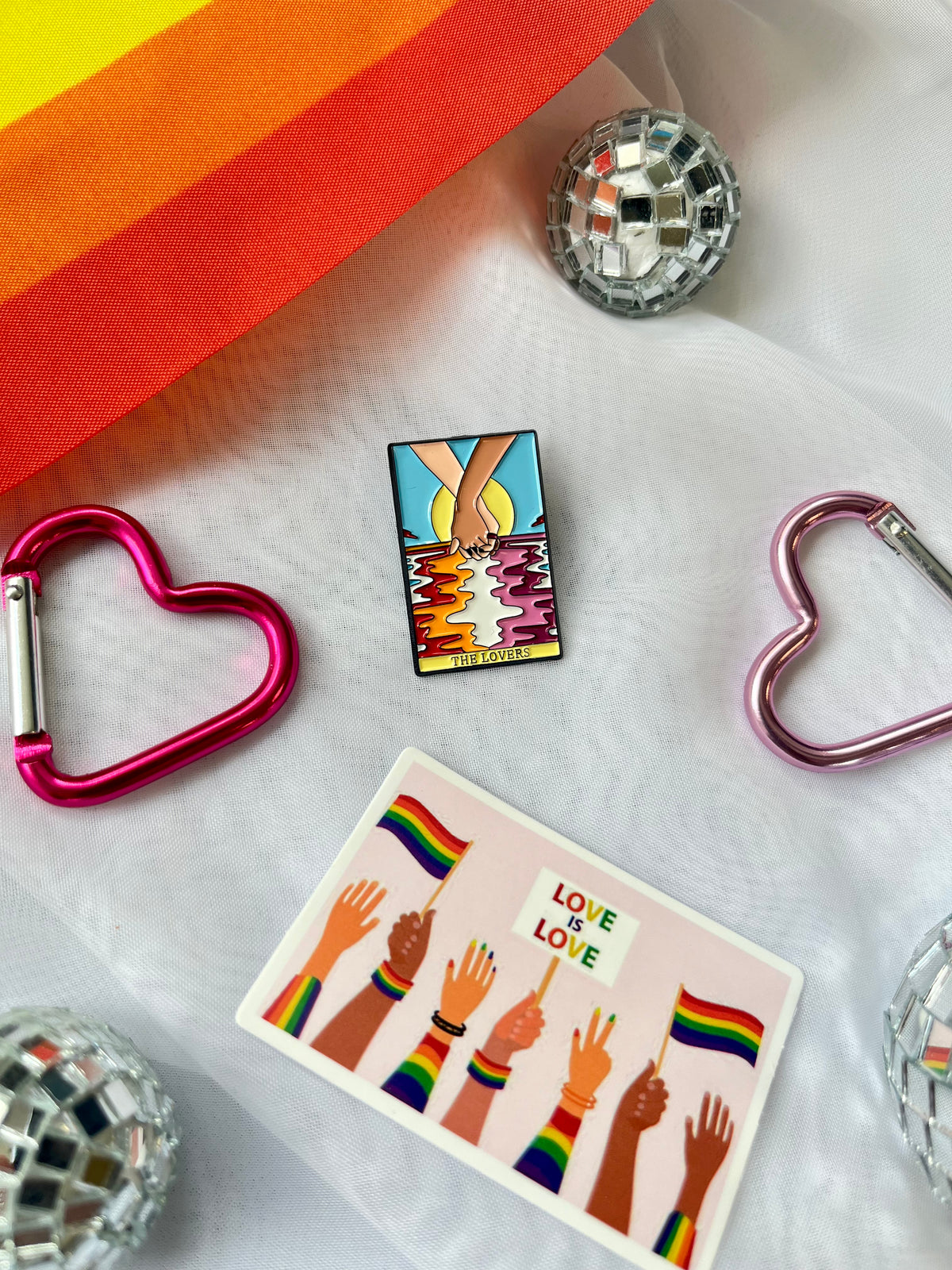 The Lovers Lesbian Tarot Pin