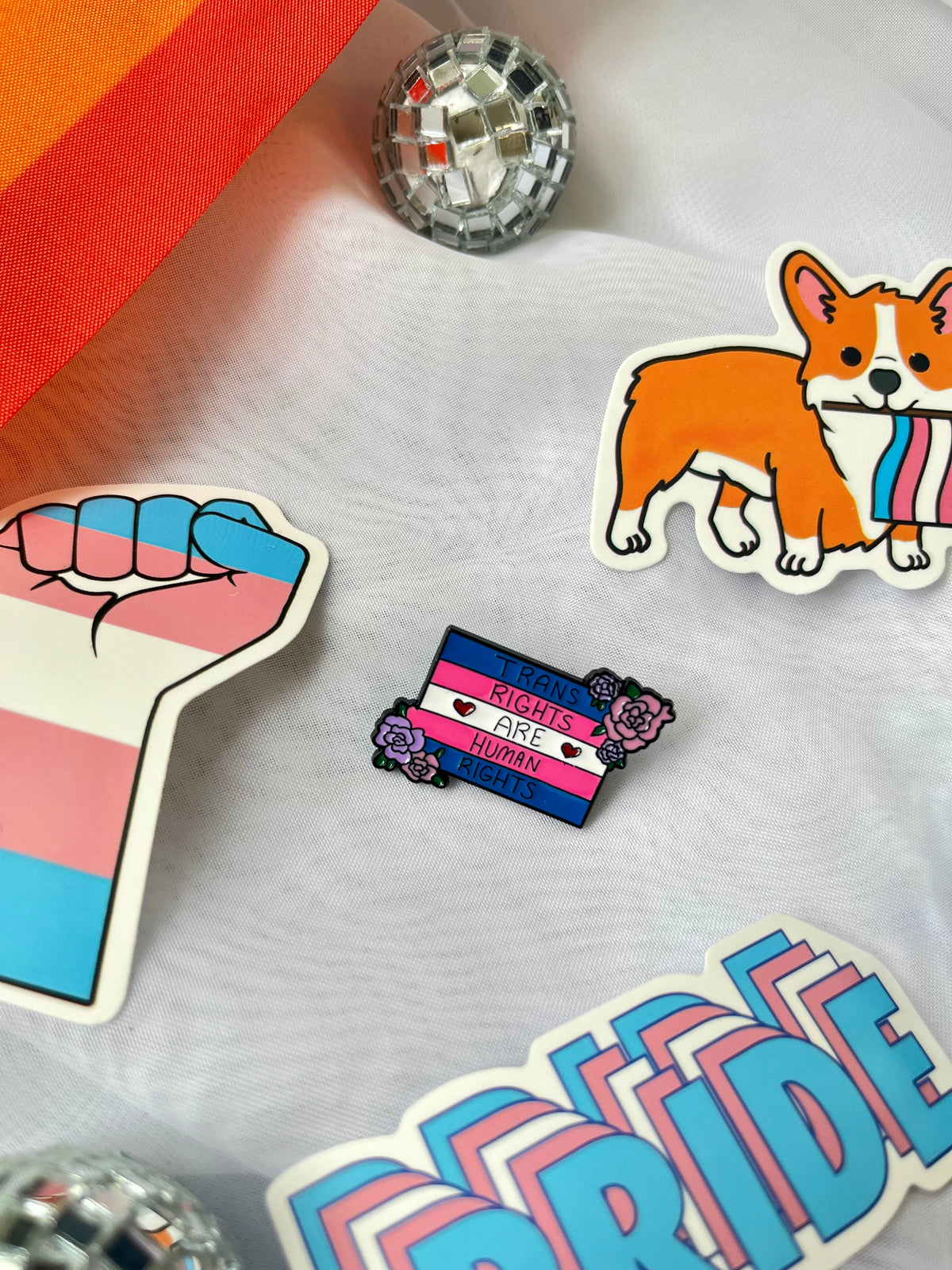 Trans Rights Are Human Rights Pin