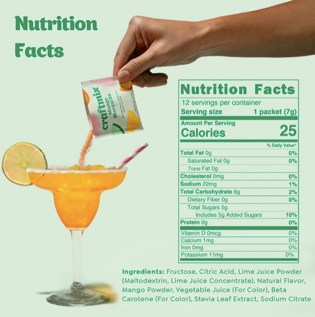 Mango Margarita Cocktail & Mocktail Mixes | Craftmix