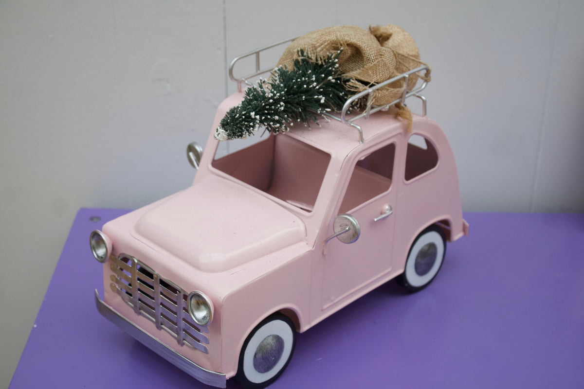 Pink Tree Car