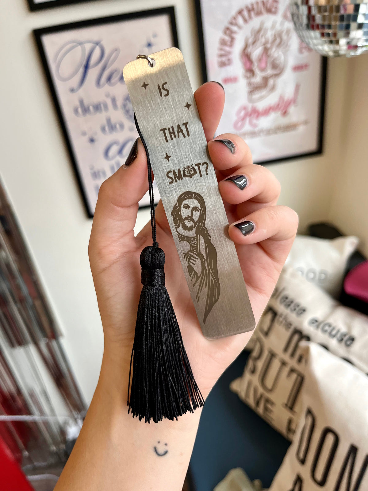 Is that Smut Jesus Metal Bookmark