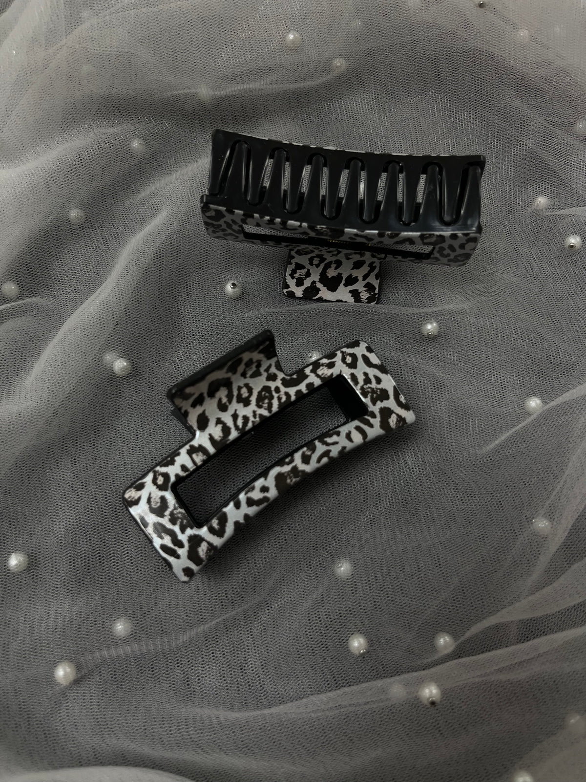 Leopard Print Claw Clips