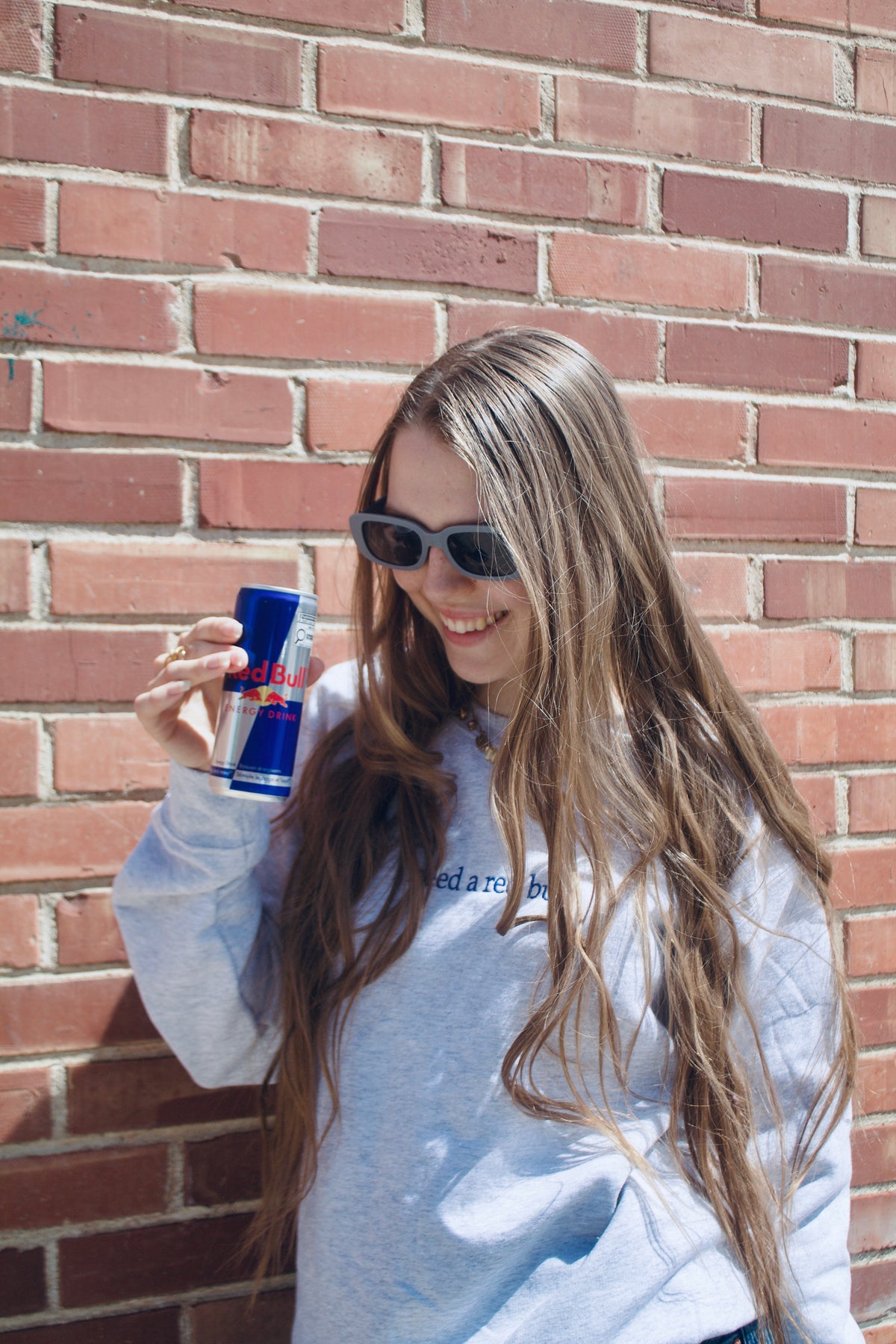 I need a Red Bull | Embroidered Crewneck | Online Exclusive