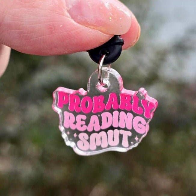 Probably Reading Smut Hook Clasp Keychain