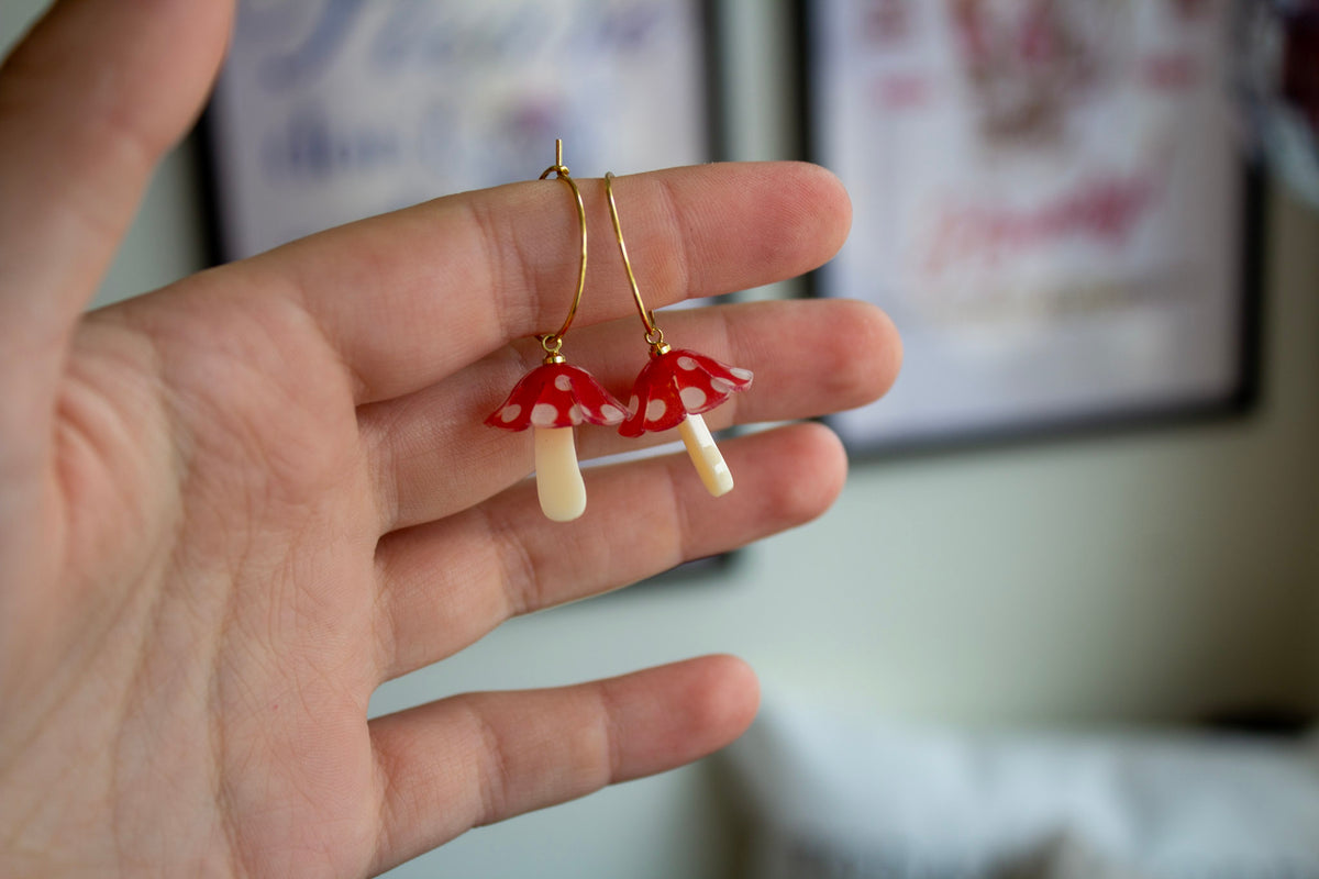 Mushroom Earrings