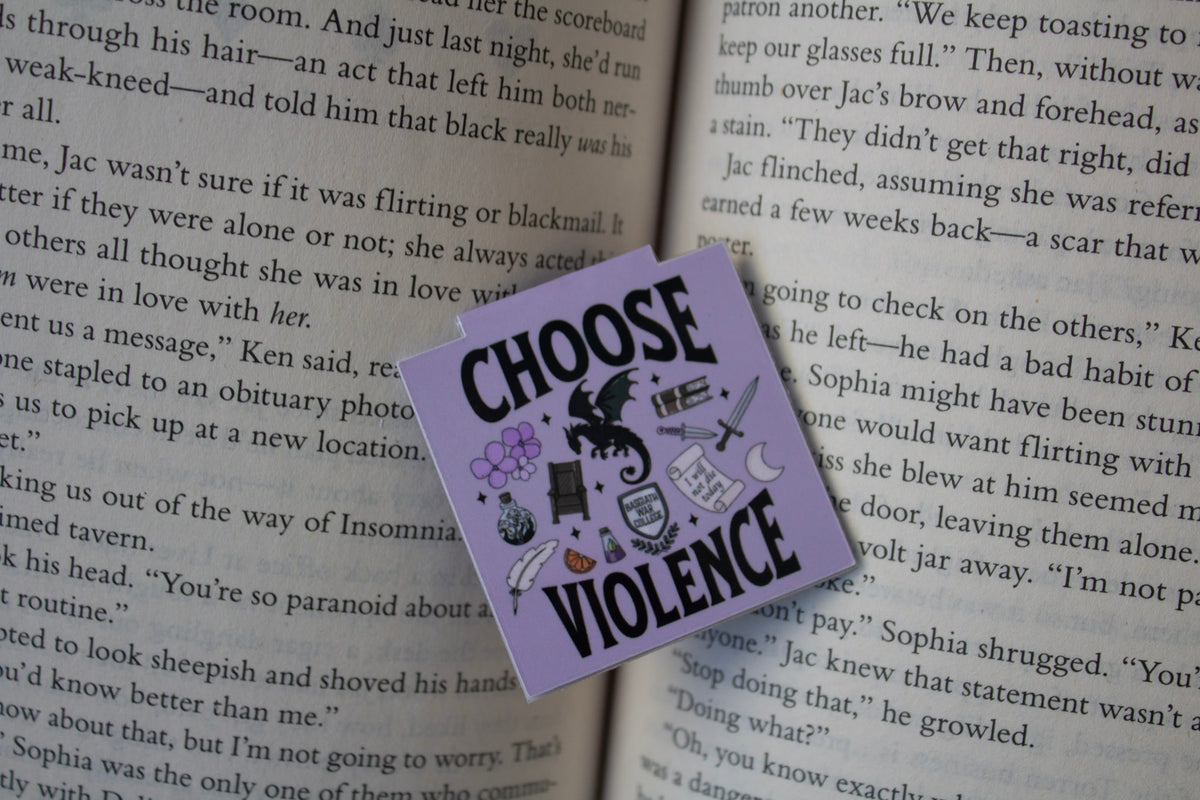 Choose Violence Magnetic Bookmark