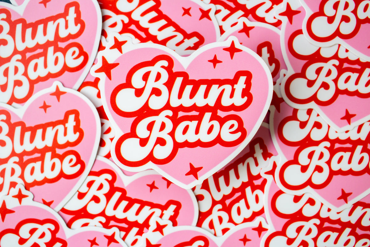 Blunt Babe Vinyl Sticker