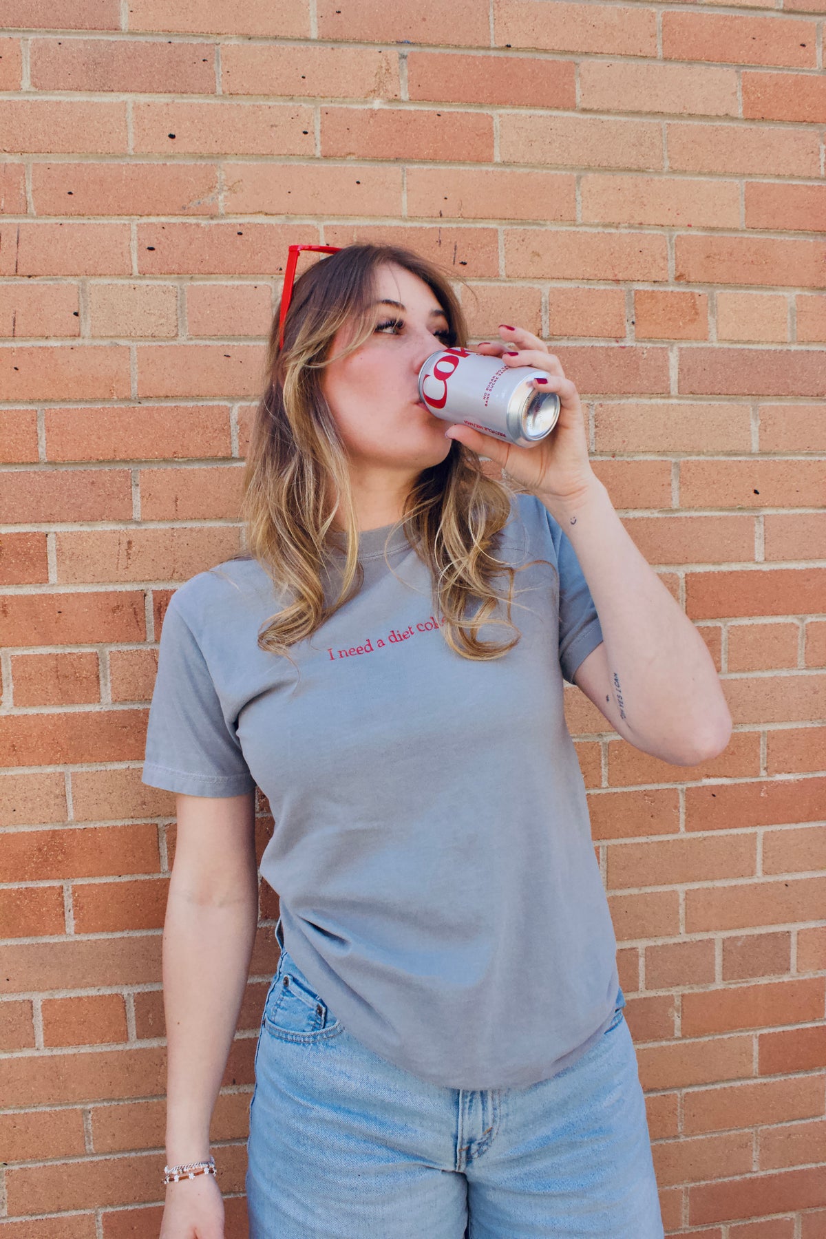 I need a Diet Coke | Embroidered Tee