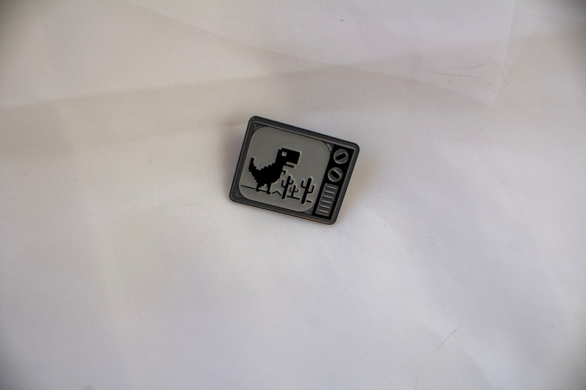 Video Game T-Rex Pin