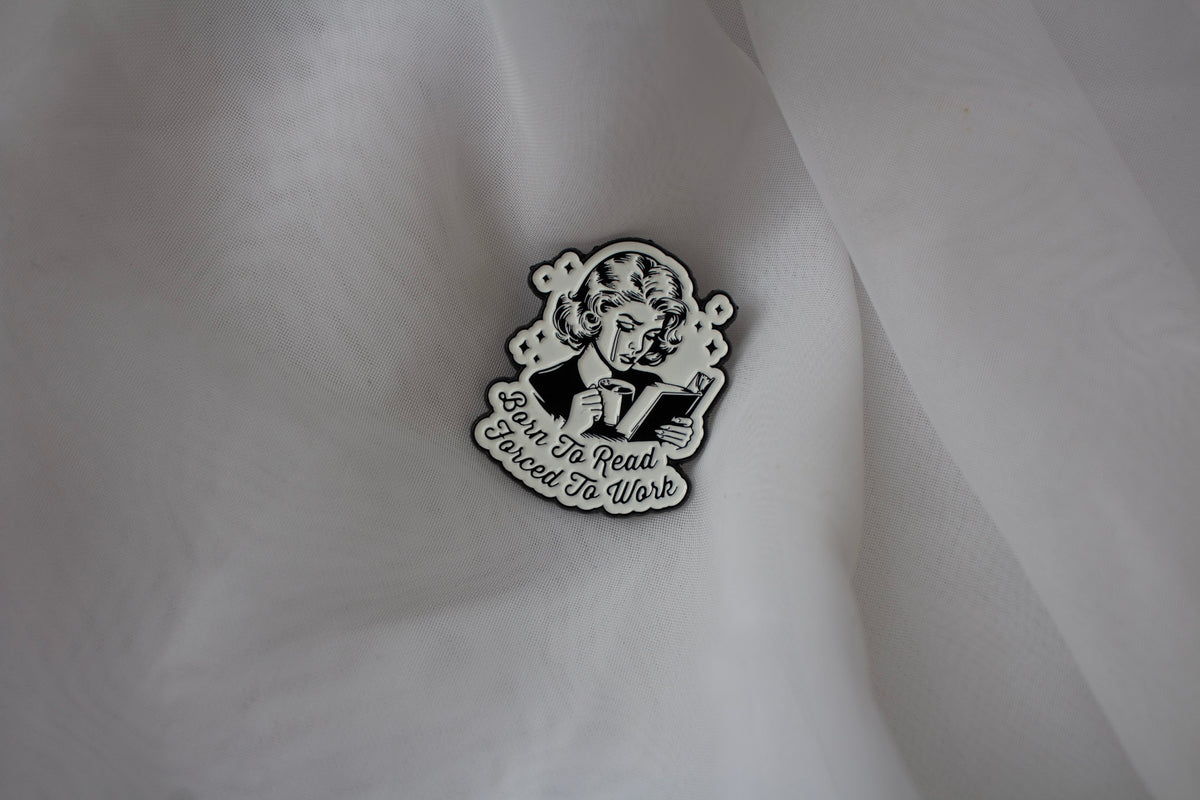 Born to Read Pin