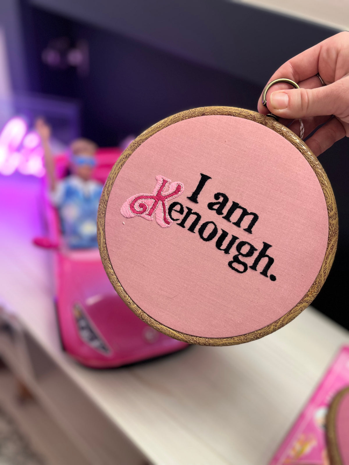 “I am Kenough” Punch Needle Wall Decor