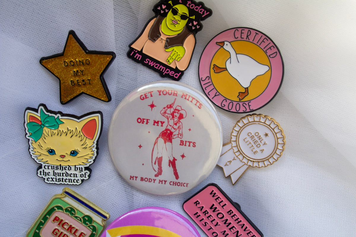 Off My Bits Cowgirl Button