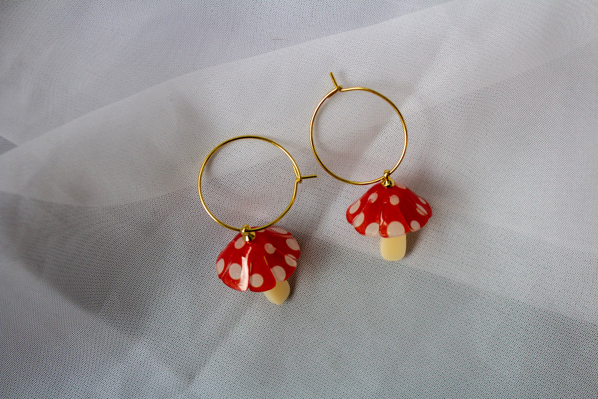 Mushroom Earrings