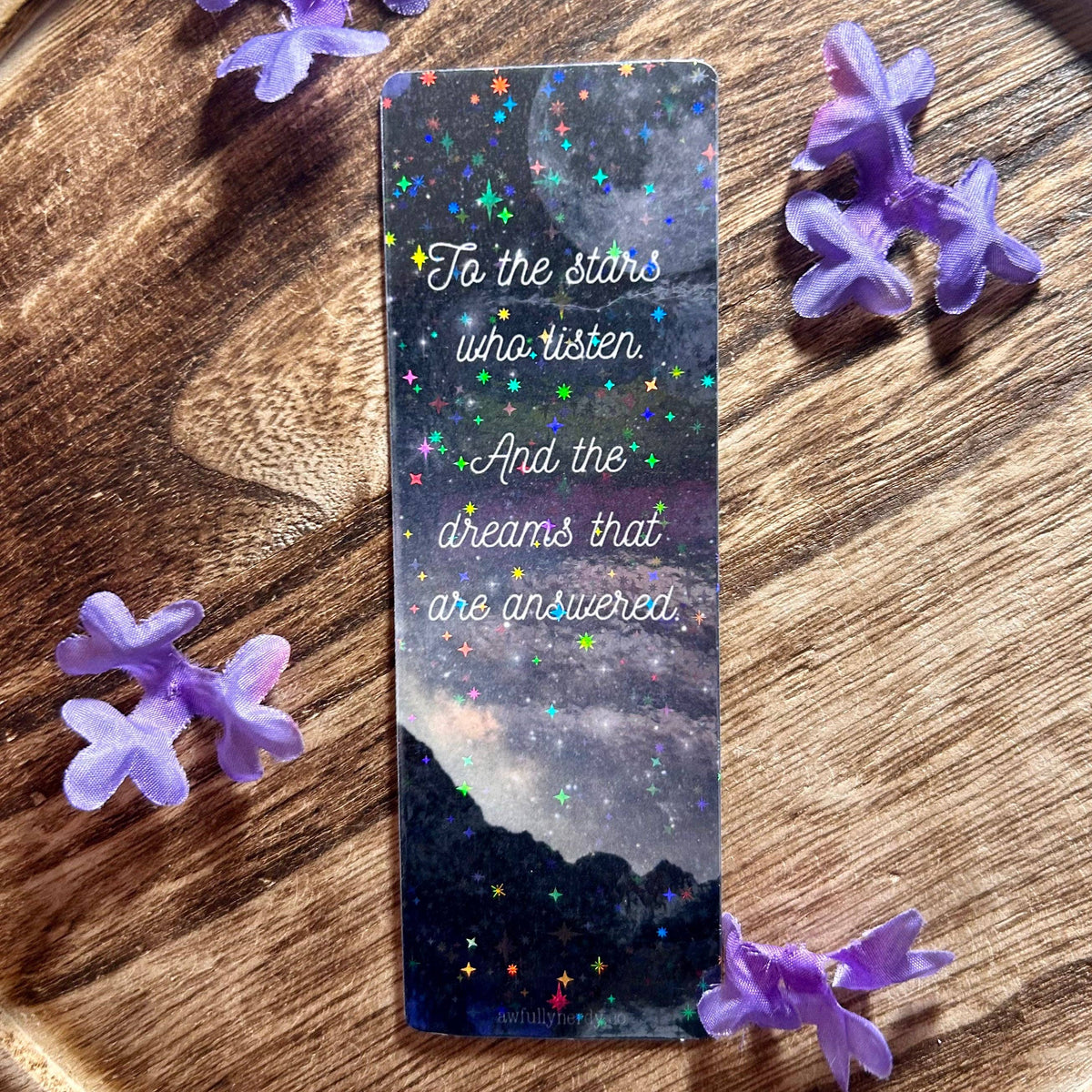 To The Stars Who Listen… ACOTAR Laminated Cardstock Bookmark