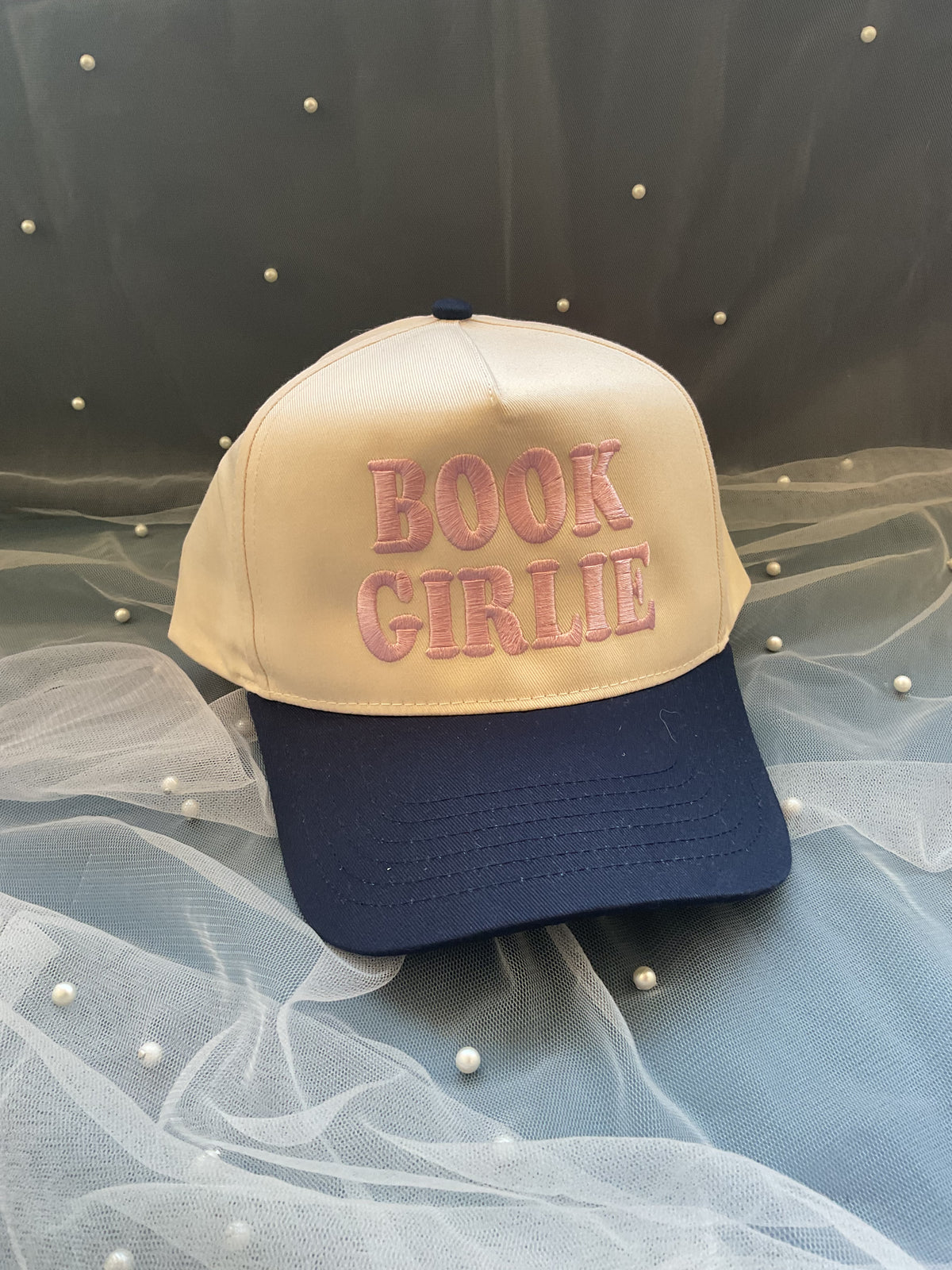 Book Girlie Embroidered Hat