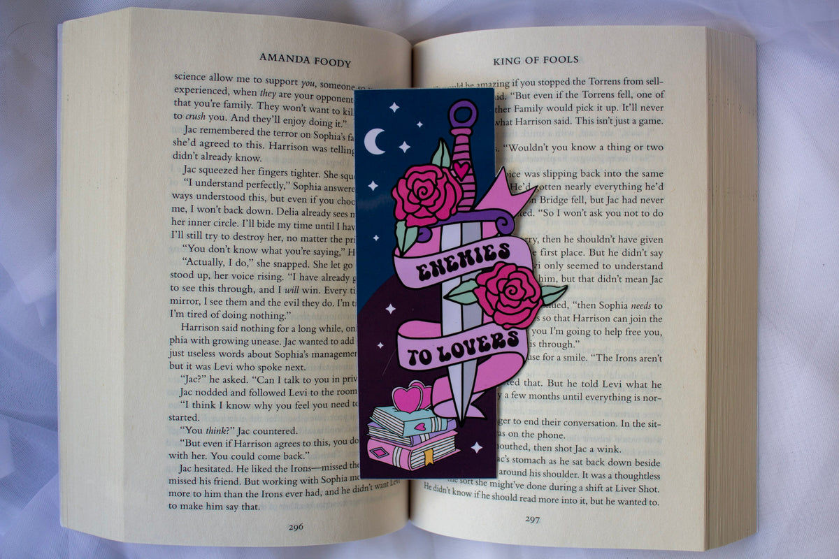 Enemies to Lovers Sword Bookmark
