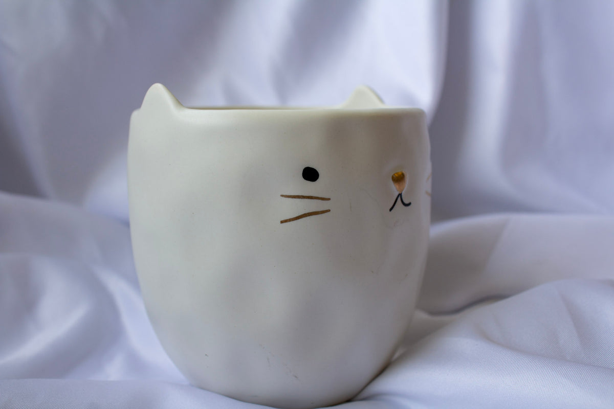 White Cat Mug