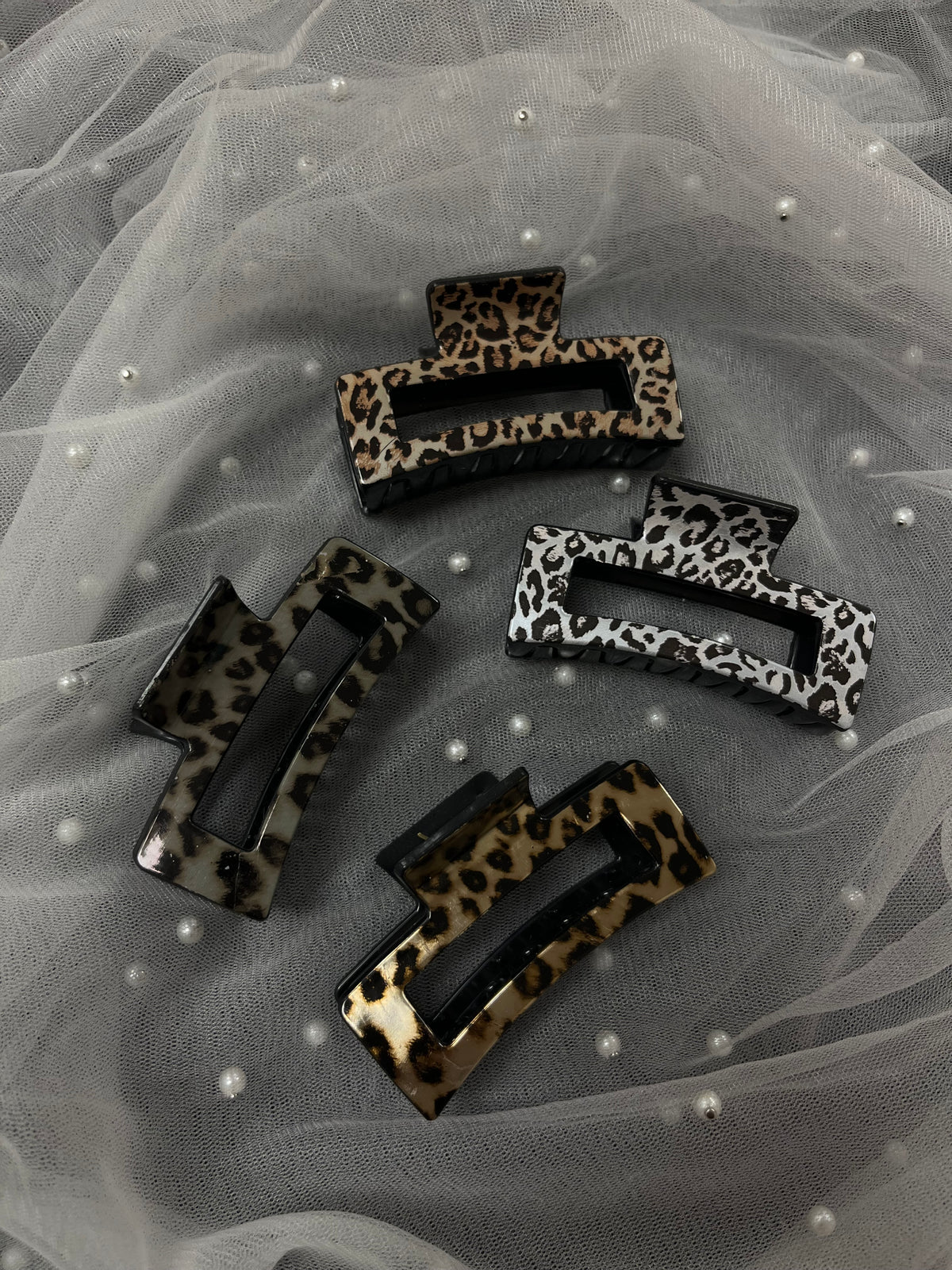 Leopard Print Claw Clips
