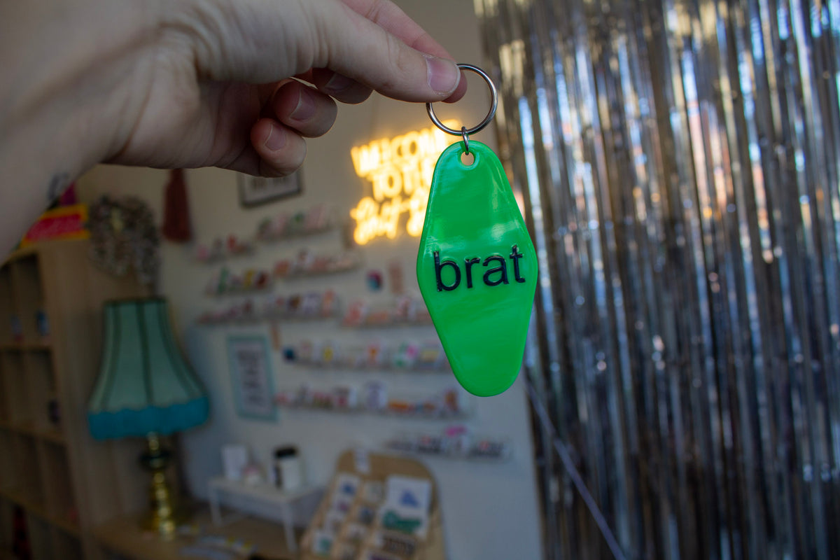 Brat Keychain