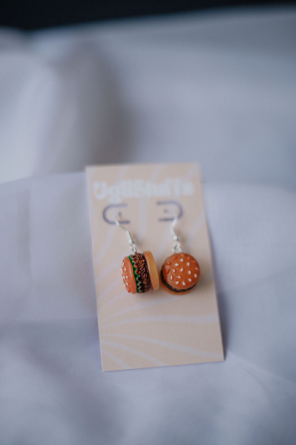 Burger Earrings
