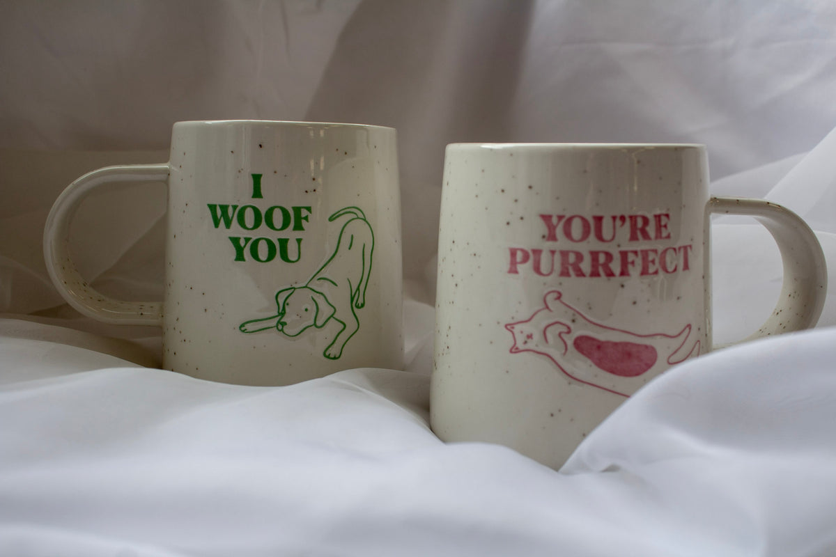 Affectionate Cat & Dog Mugs