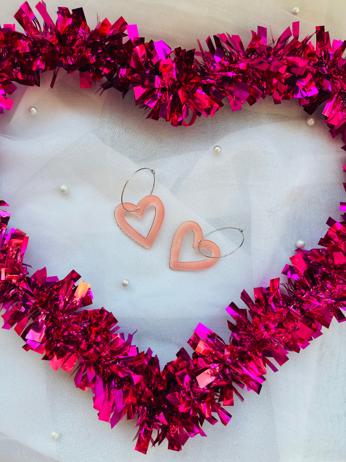 Y2K Heart Hoop Earrings