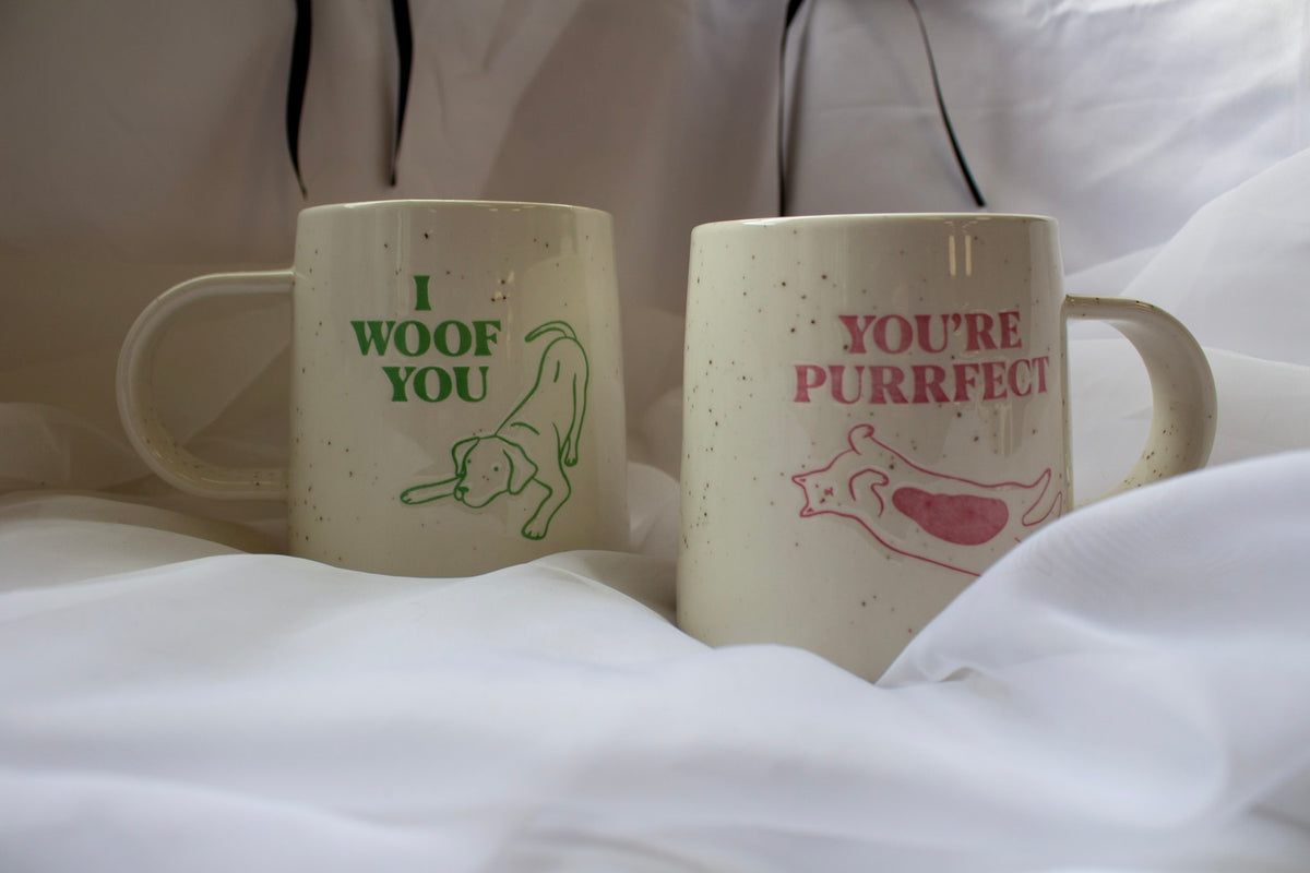 Affectionate Cat & Dog Mugs