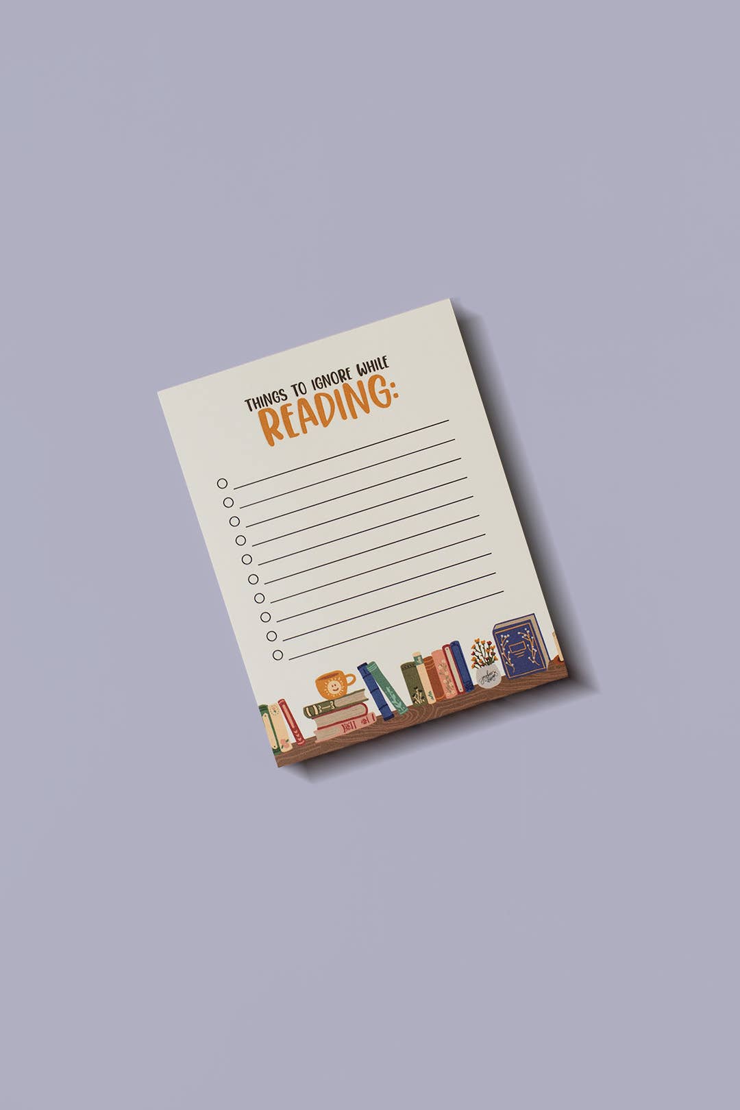 Things To Ignore While Reading - Notepad