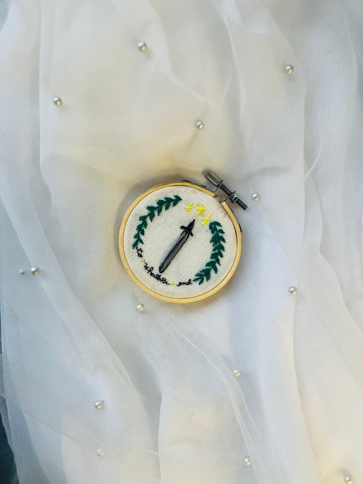 To Whatever End | Hand Embroidered Decor