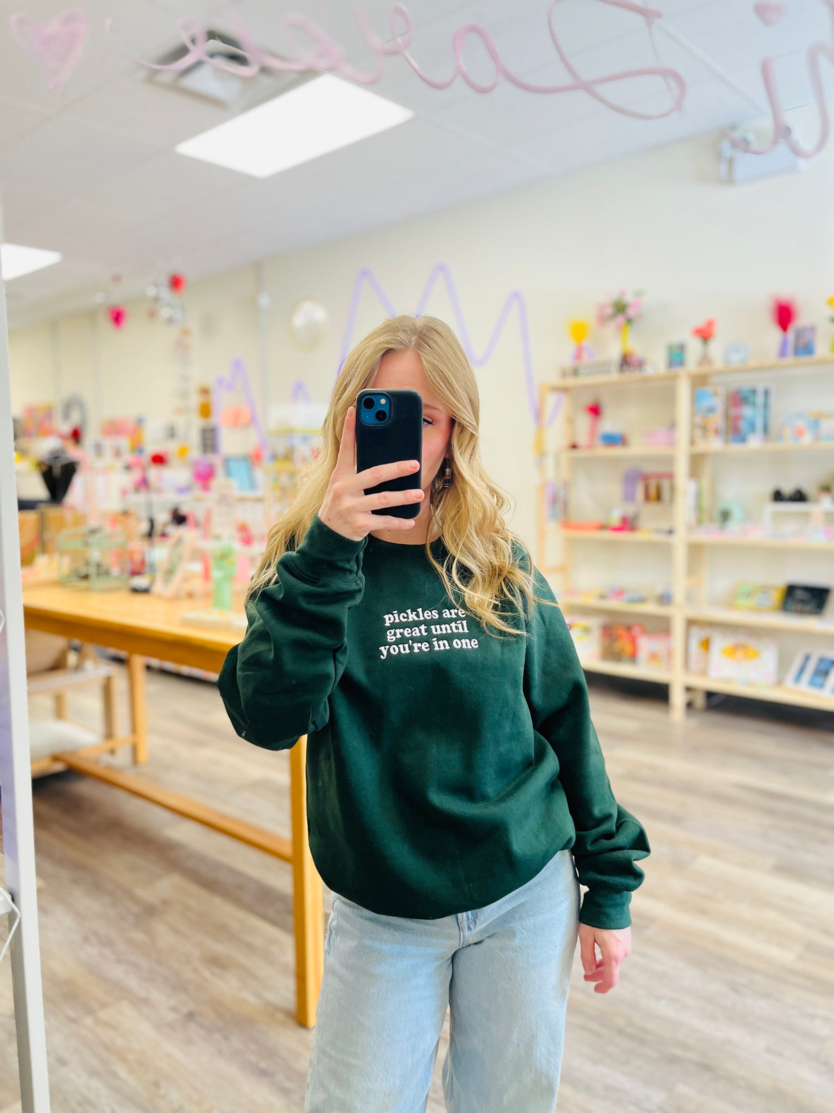 Pickles are great until you’re in one | Embroidered Crewneck